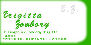 brigitta zombory business card